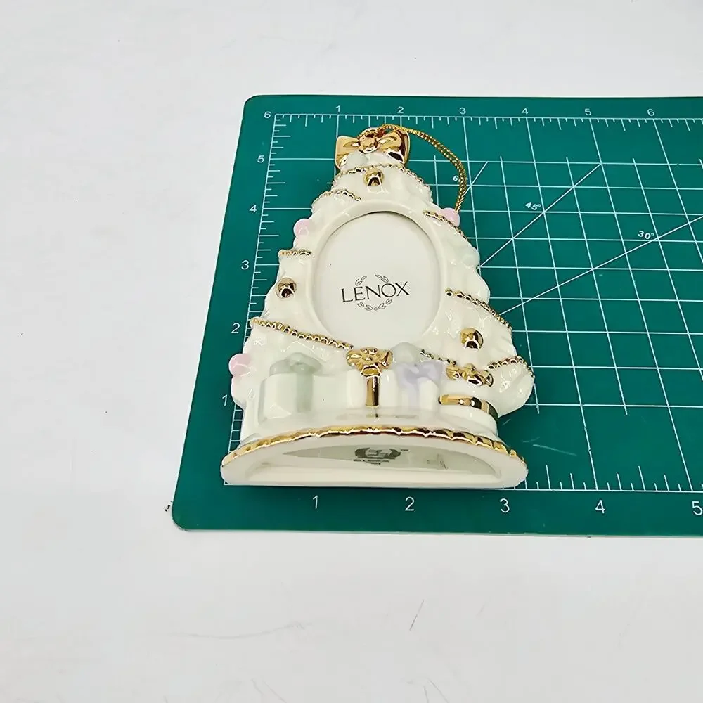 Lenox Porcelain Ornament Christmas Tree Photo Frame Personalized Named Connor